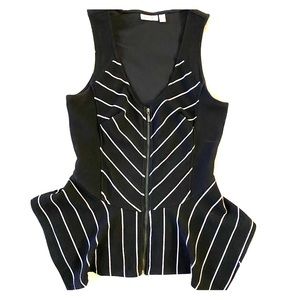 Marilyn Monroe Black & White Striped top